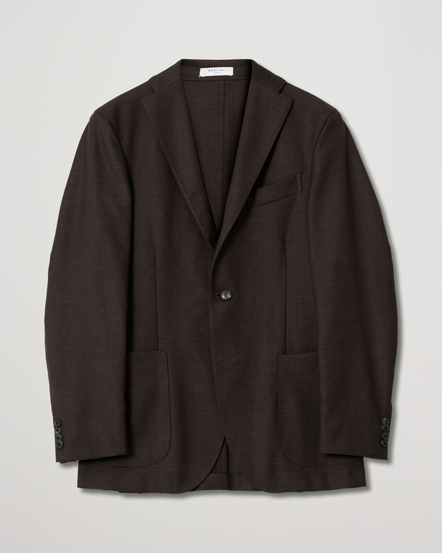 Uomini | Blazers | Pre-owned | Boglioli K Jacket Wool Mohair Blazer Brown 46