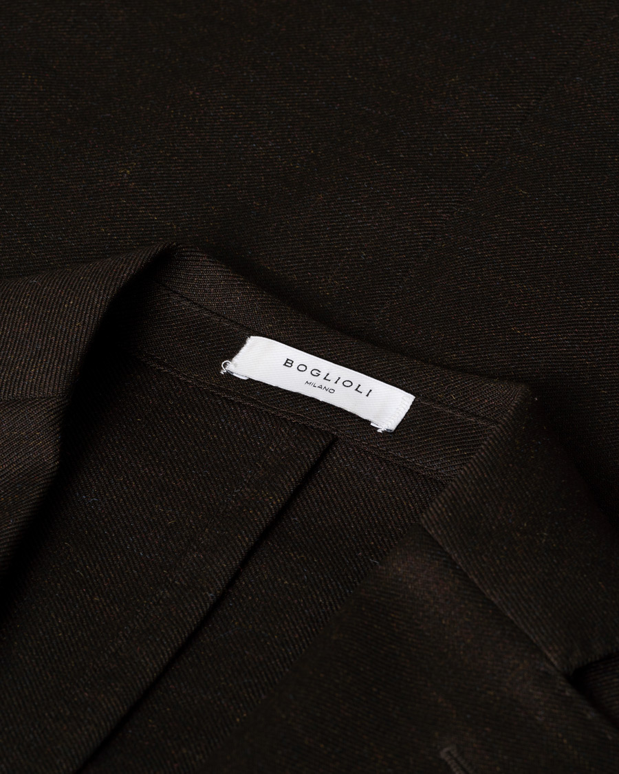 Uomini | Blazers | Pre-owned | Boglioli K Jacket Wool Mohair Blazer Brown 46