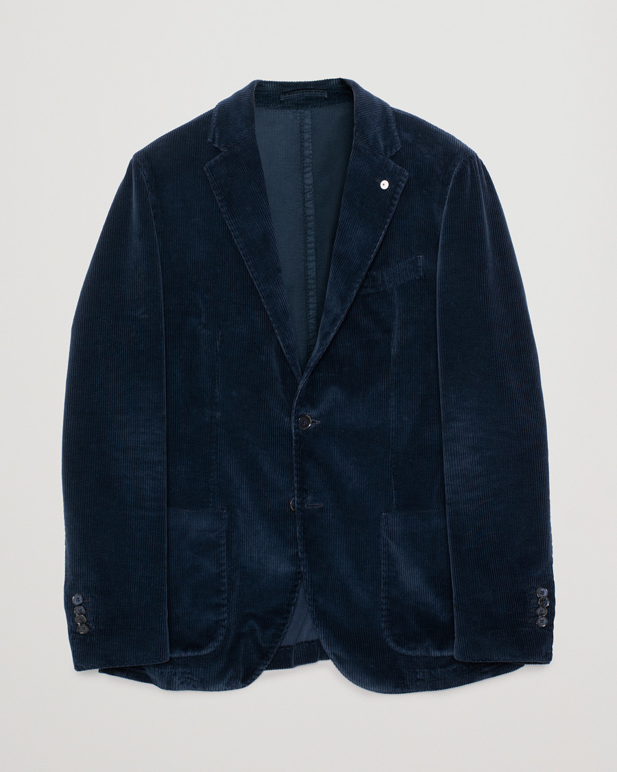 Uomini | Blazers | Pre-owned | L.B.M. 1911 Jack Corduroy Blazer Navy 50