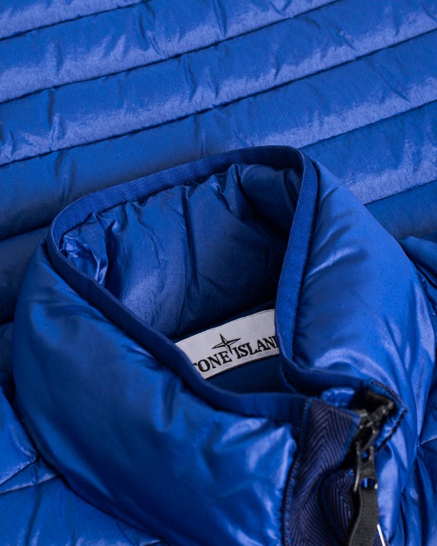 Uomini | Giacche | Pre-owned | Stone Island Recycled Nylon Down-TC Vest Bright Blue