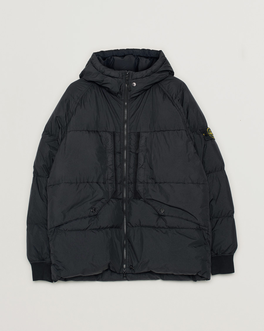 Uomini | Giacche | Pre-owned | Stone Island Garment Dyed Recycled Nylon Down Jacket Black