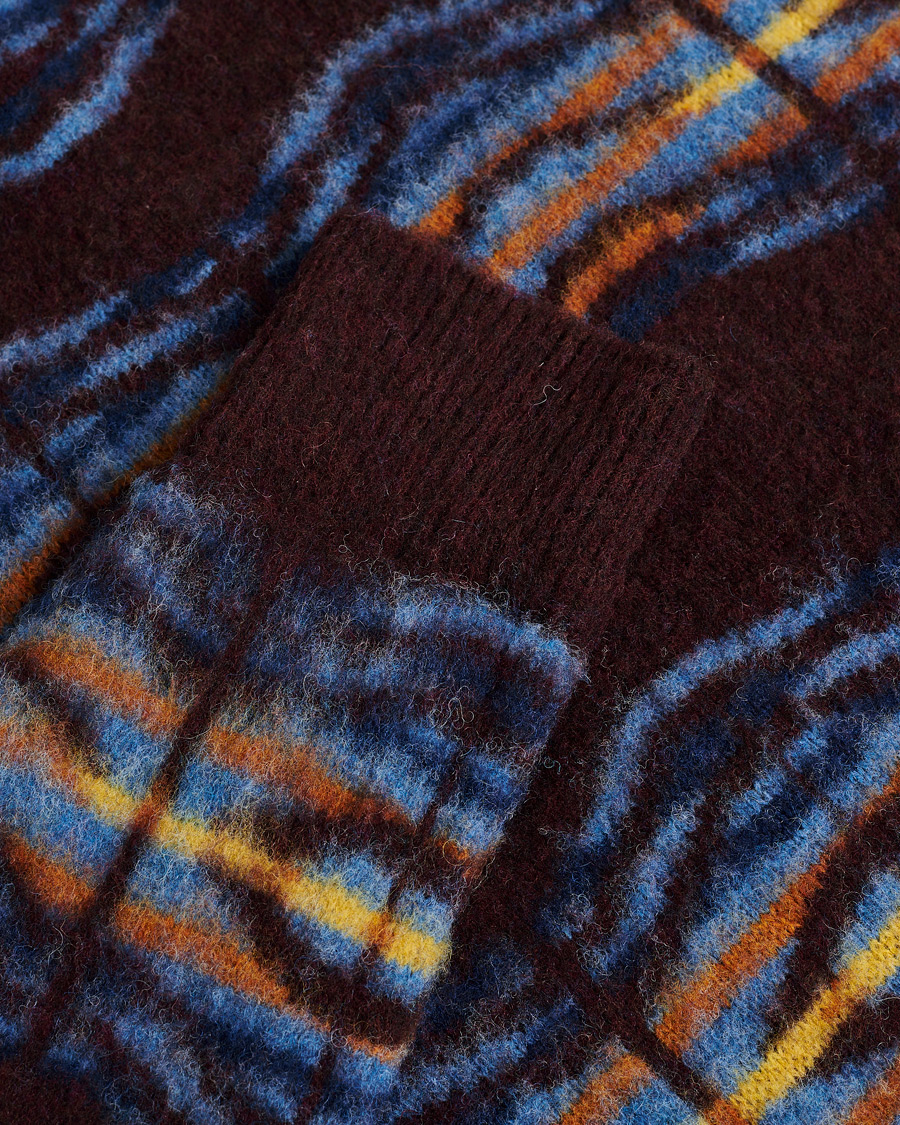 Uomini | Maglioni Pre-owned | Pre-owned | Howlin' Brushed Wool Pattern Cardigan Bordeaux M