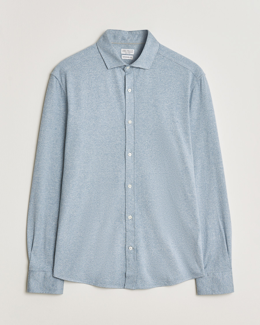 Uomini | Brunello Cucinelli Lightweight Jersey Shirt Light Blue L | Pre-owned | Brunello Cucinelli Lightweight Jersey Shirt Light Blue L