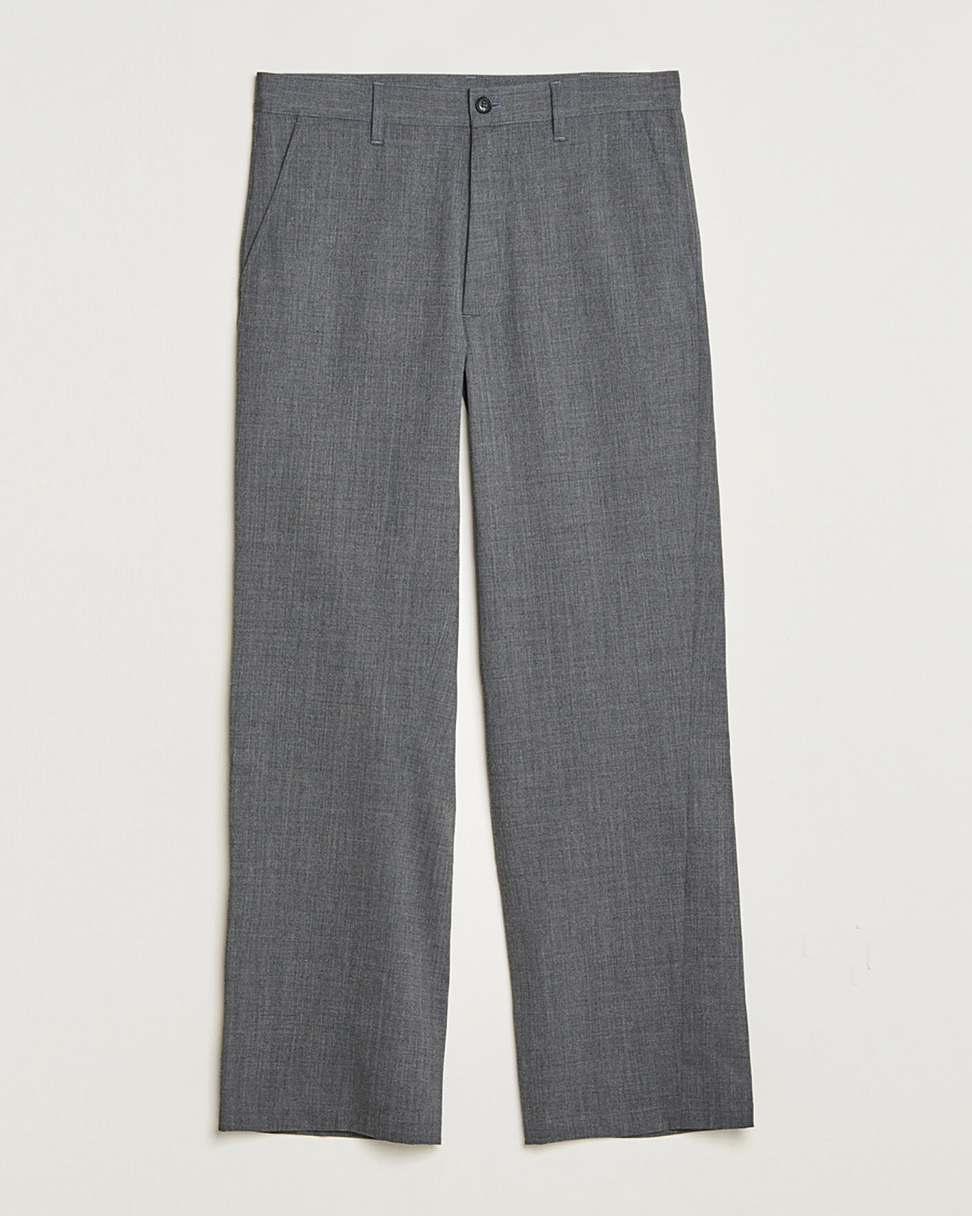 Uomini | Pantaloni Pre-owned | Pre-owned | Sunflower Wide Twist Wool Trousers Grey Melange 48