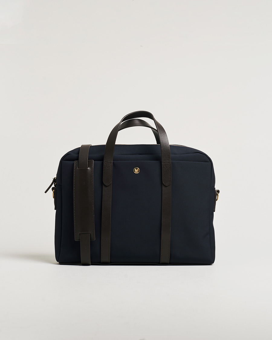 Uomini | Accessori Pre-owned | Pre-owned | Mismo M/S Aspire Briefcase Navy/Dark Brown