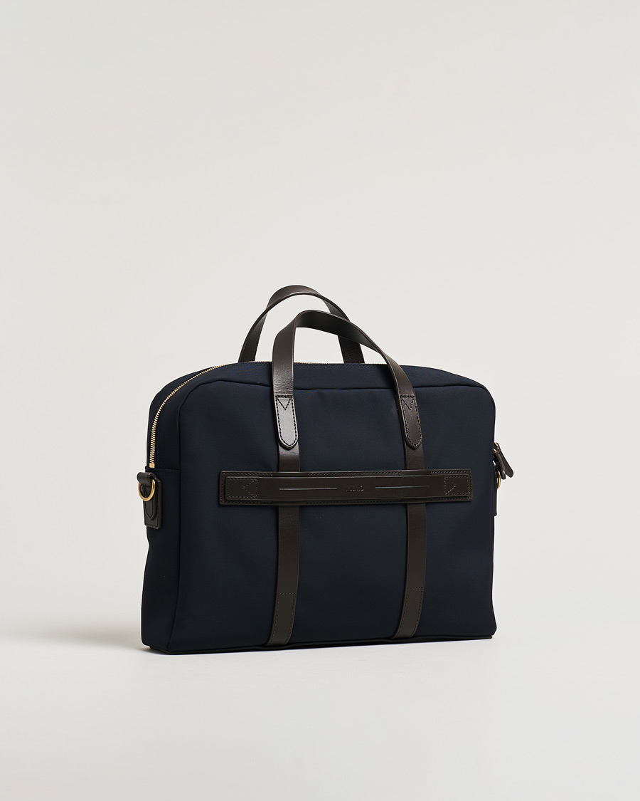 Uomini | Accessori Pre-owned | Pre-owned | Mismo M/S Aspire Briefcase Navy/Dark Brown