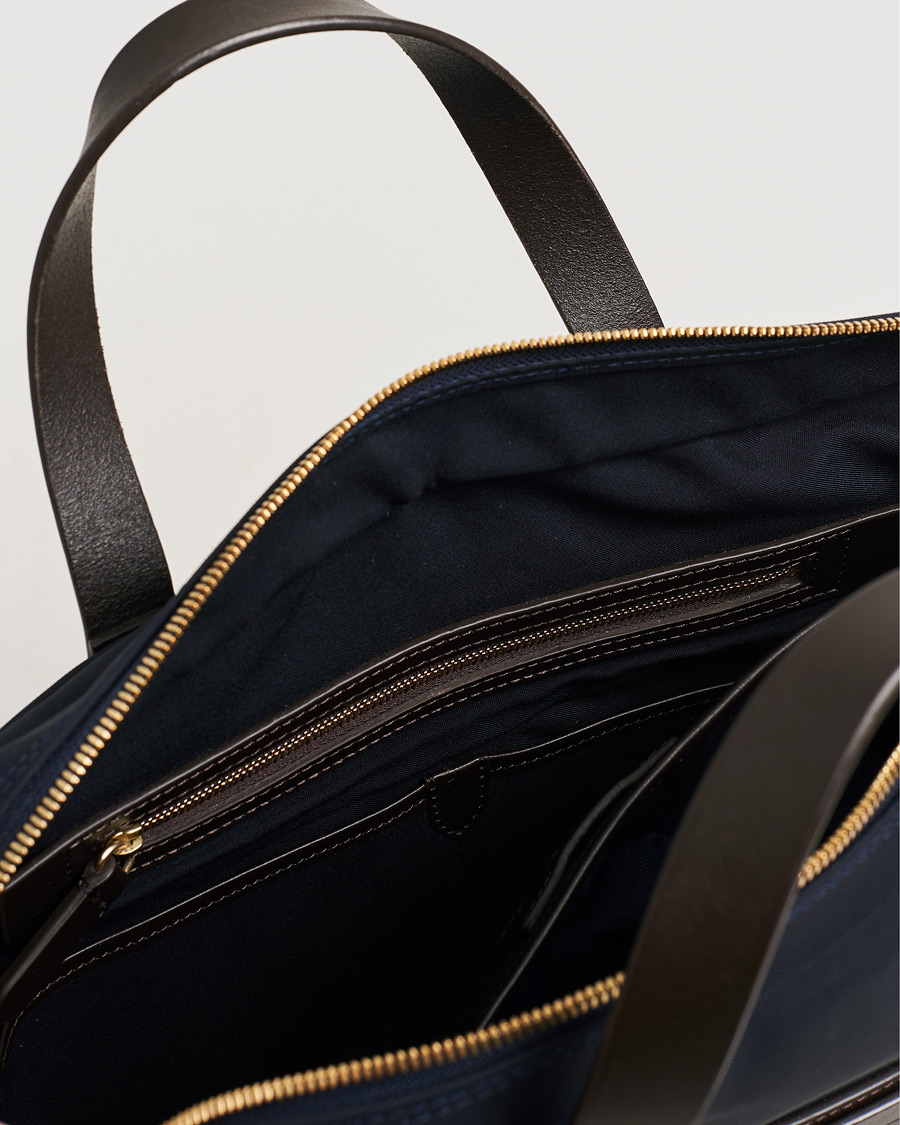 Uomini | Mismo M/S Aspire Briefcase Navy/Dark Brown | Pre-owned | Mismo M/S Aspire Briefcase Navy/Dark Brown