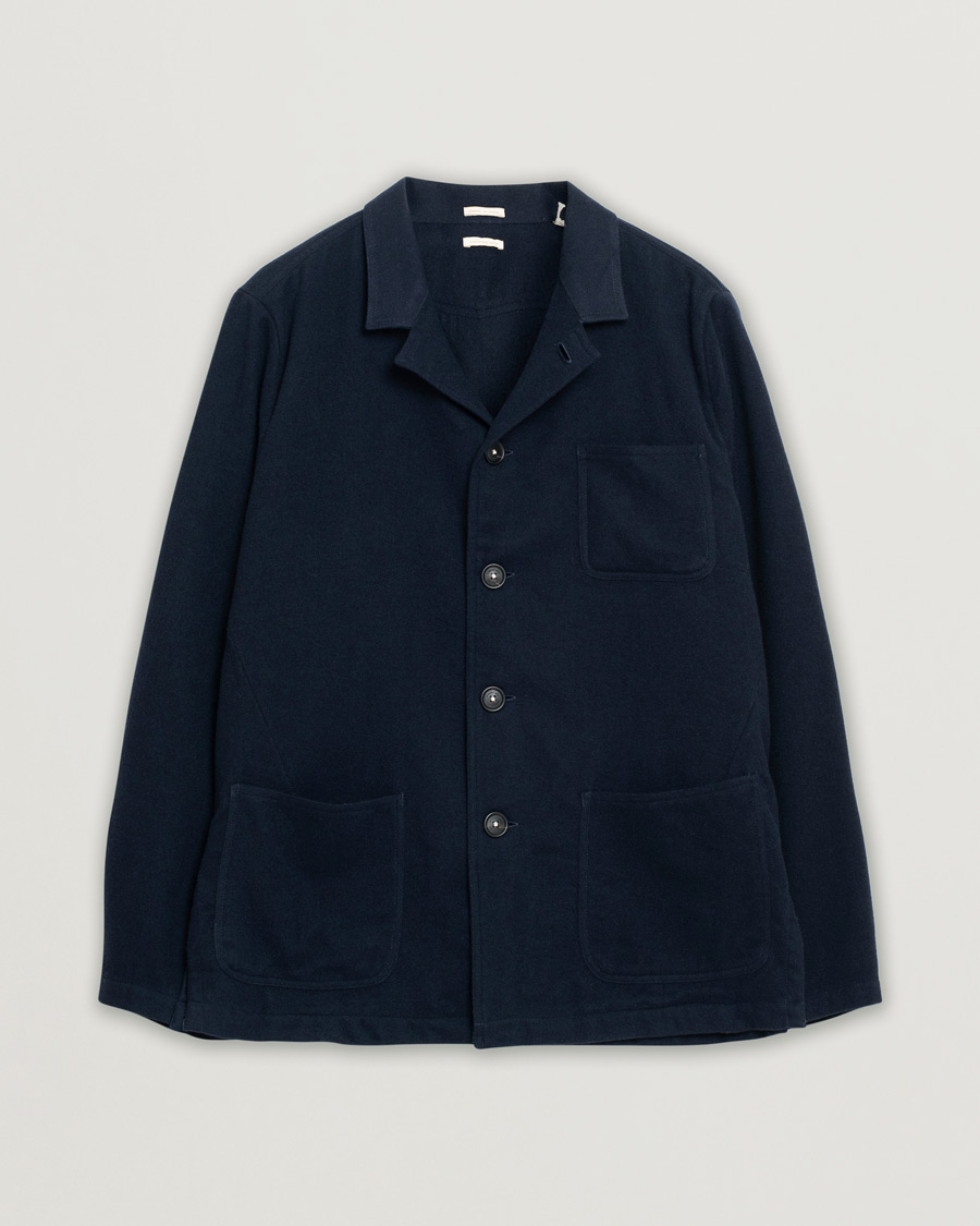 Uomini | Giacche | Pre-owned | Massimo Alba Florida Wool, Silk & Cashmere Shirt Jacket Navy M