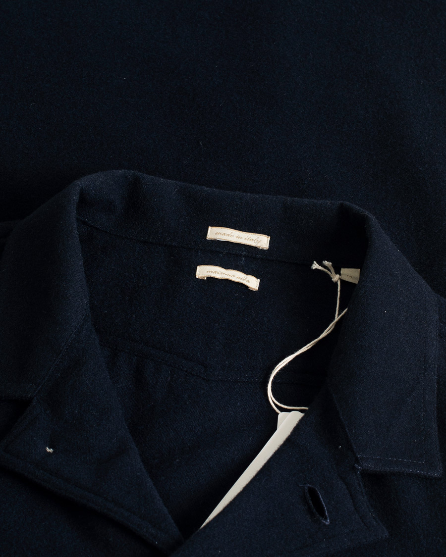 Uomini | Giacche | Pre-owned | Massimo Alba Florida Wool, Silk & Cashmere Shirt Jacket Navy M