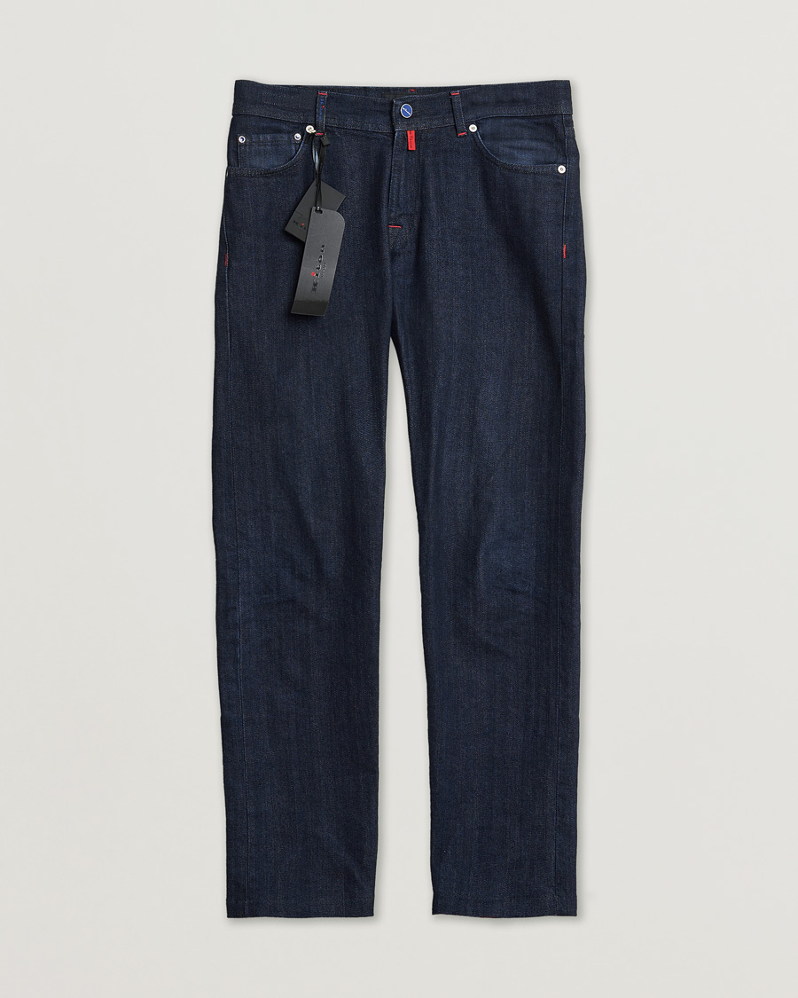 Uomini | Jeans Pre-owned | Pre-owned | Kiton Slim Fit Stretch Jeans Dark Blue Wash W32