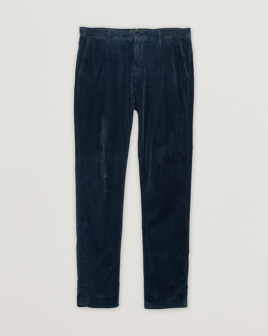 Uomini | Pantaloni | Pre-owned | Incotex Slim Fit Leisure Cord Slacks Navy
