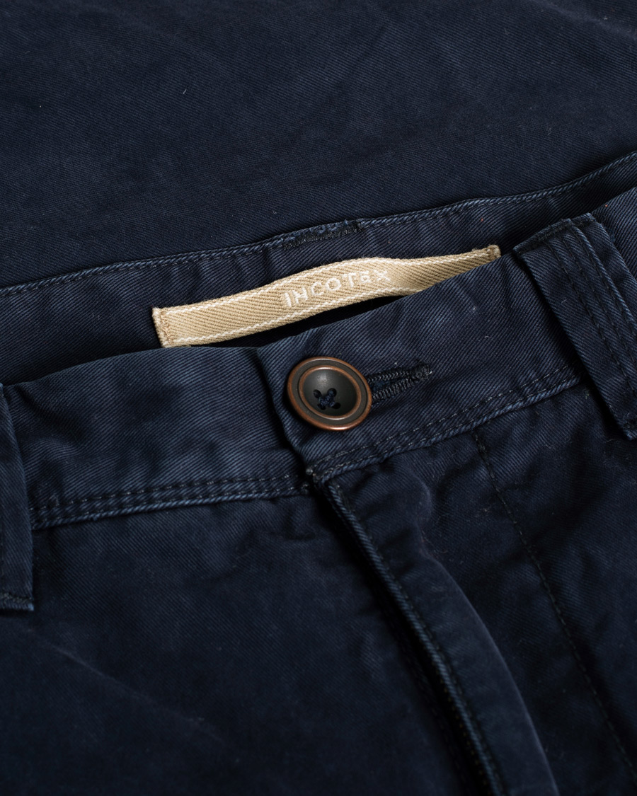 Uomini | Pantaloni | Pre-owned | Incotex Slim Fit Cargo Pants Navy W34