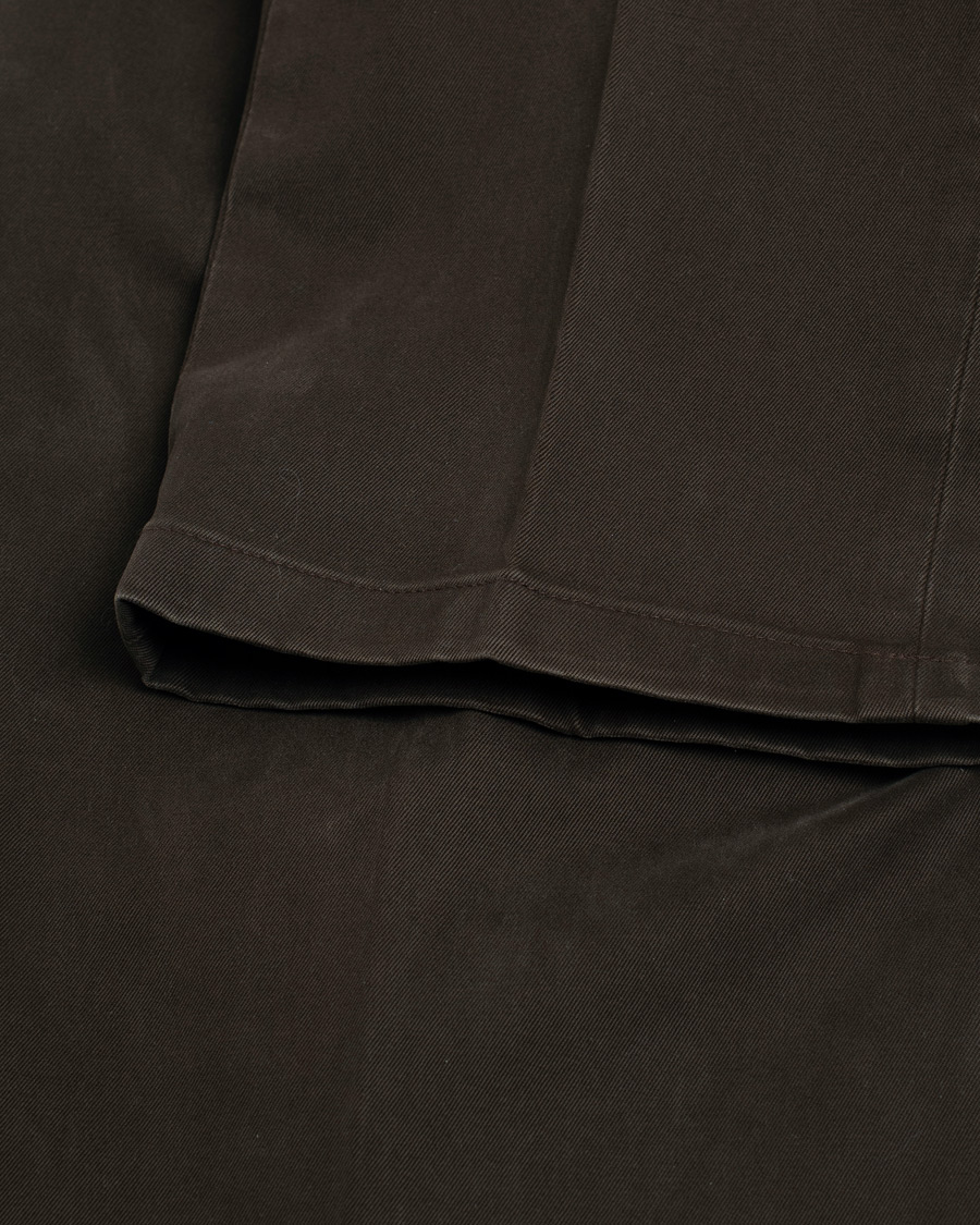 Uomini | Pantaloni | Pre-owned | Incotex Slim Fit Cotton Stretch Chinos Dark Brown