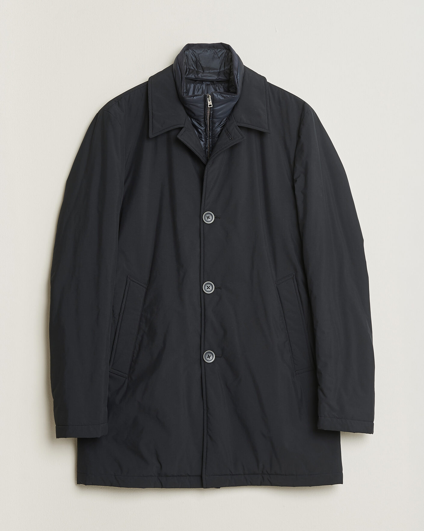 Uomini | Giacche Pre-owned | Herno | Nylon City Coat Navy 50