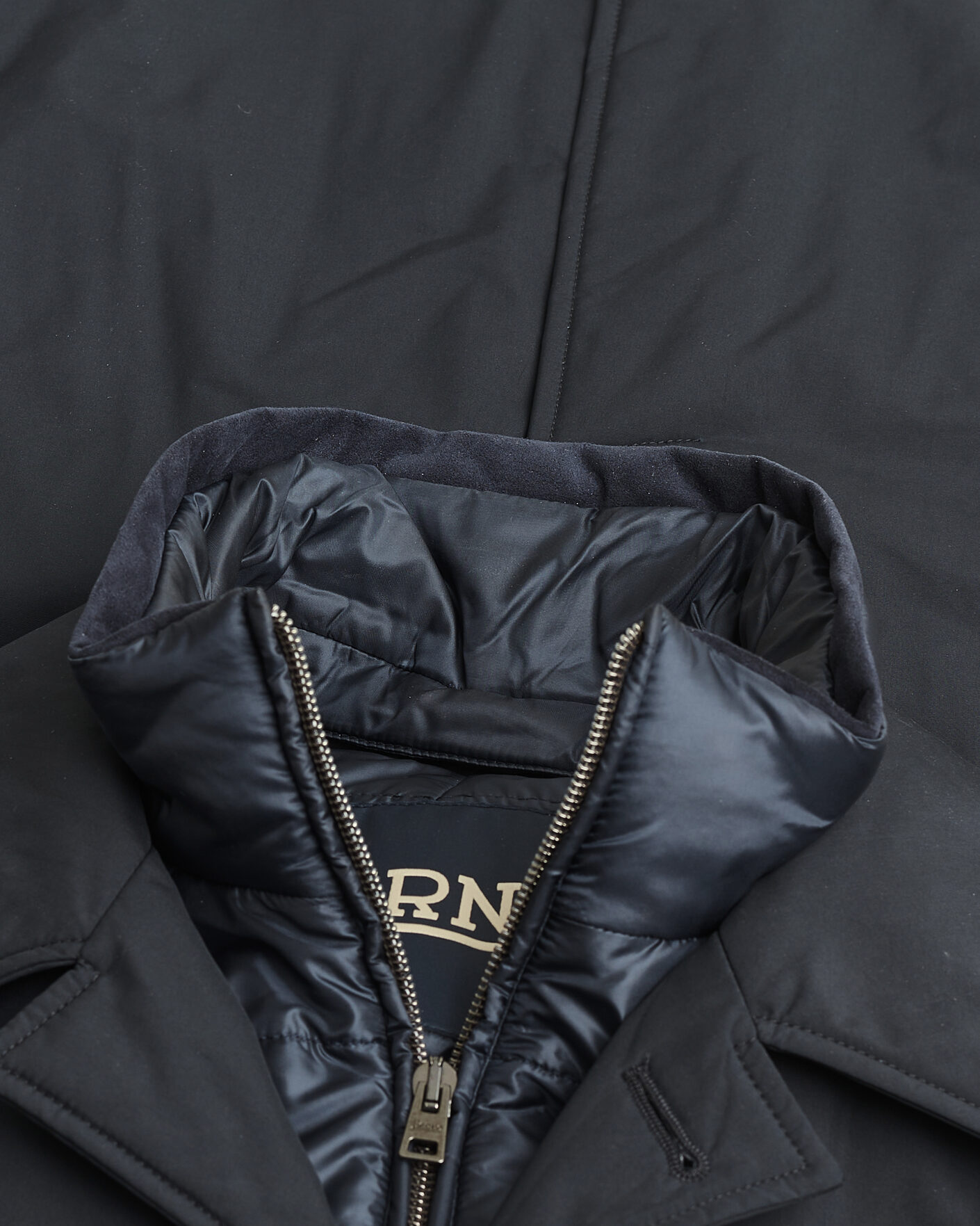Uomini | Giacche Pre-owned | Herno | Nylon City Coat Navy 50