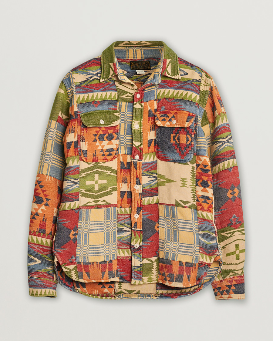 Uomini | Camicie | Pre-owned | RRL Matlock Patchwork Workshirt Red/Multi M