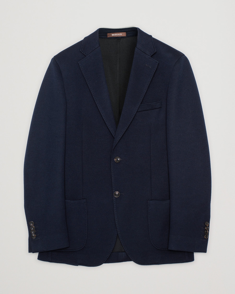 Uomini | Blazers | Pre-owned | Morris Heritage Mike Knitted Blazer Navy