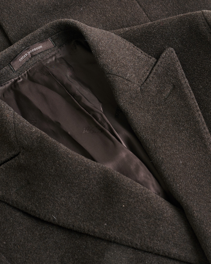 Uomini | Giacche Pre-owned | Pre-owned | Oscar Jacobson Sebastian Wool/Cashmere Double Breasted Coat Brown 48