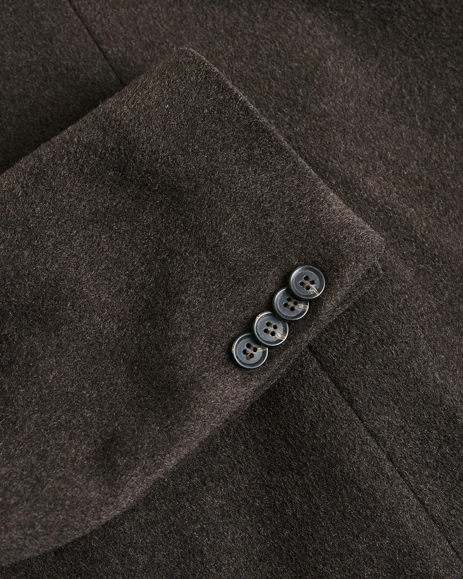 Uomini | Giacche Pre-owned | Pre-owned | Oscar Jacobson Sebastian Wool/Cashmere Double Breasted Coat Brown 48