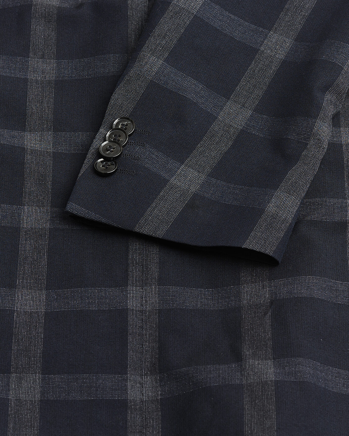 Uomini | Giacca da abito Pre-owned | Pre-owned | Oscar Jacobson Epic Checked Wool Blazer Blue 52