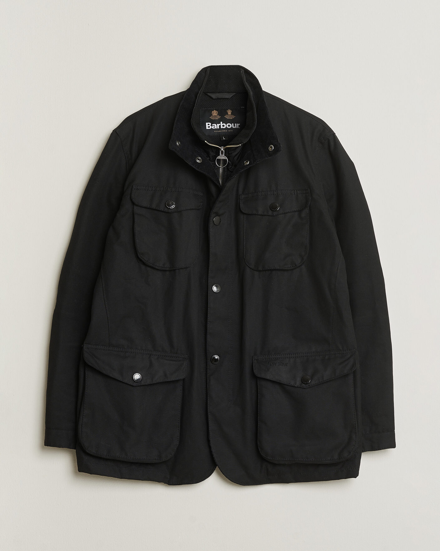 Uomini | Giacche Pre-owned | Pre-owned | Barbour Lifestyle Ogston Waxed Jacket Black L
