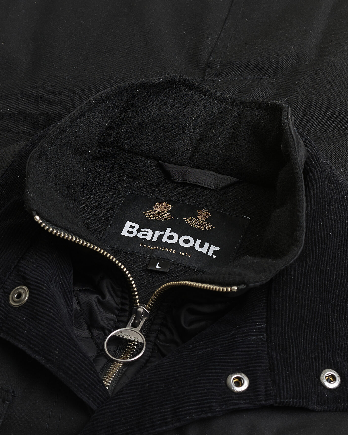 Uomini | Giacche Pre-owned | Pre-owned | Barbour Lifestyle Ogston Waxed Jacket Black L