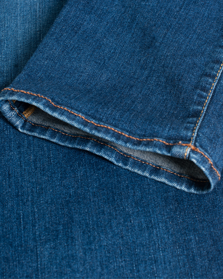 Uomini | Jeans | Pre-owned | Jacob Cohën Nick Slim Fit Stretch Jeans Mid Blue