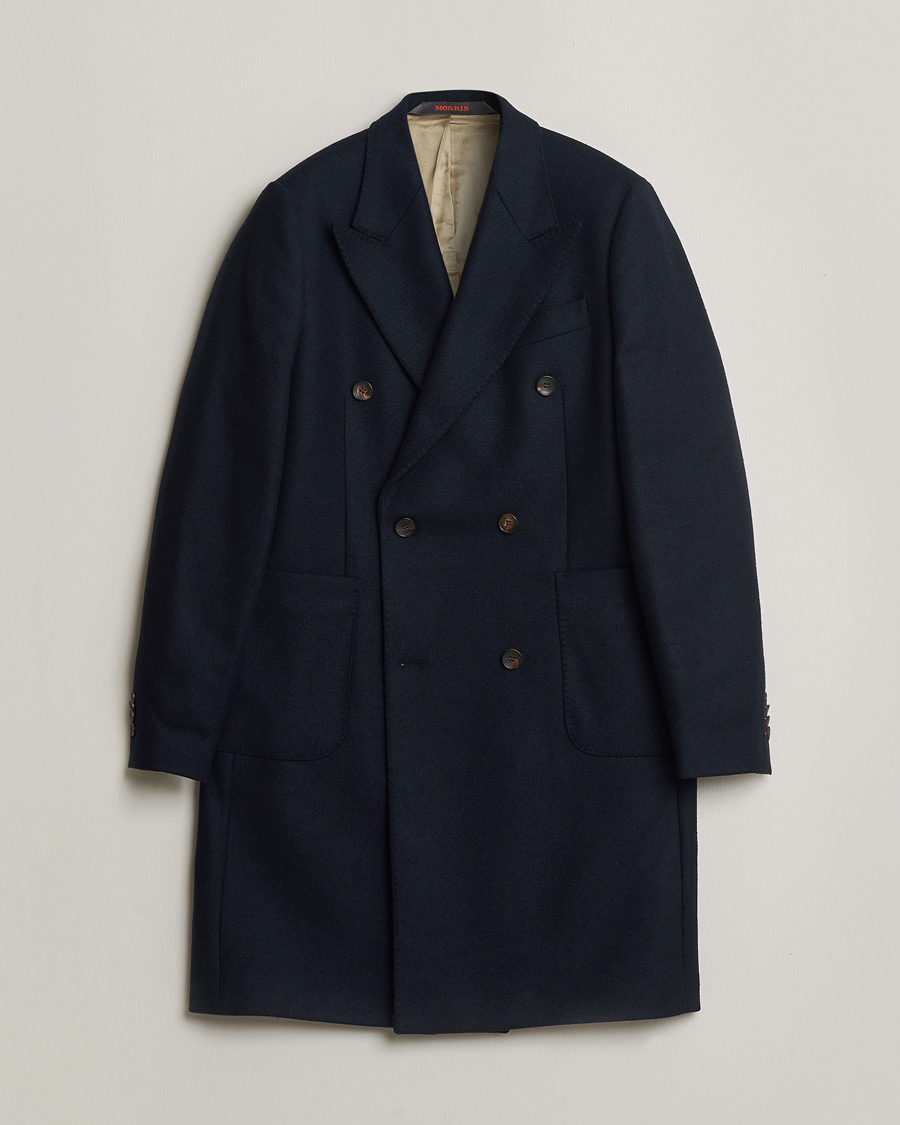 Uomini | Giacche Pre-owned | Pre-owned | Morris Double Breasted Wool Coat Navy 48