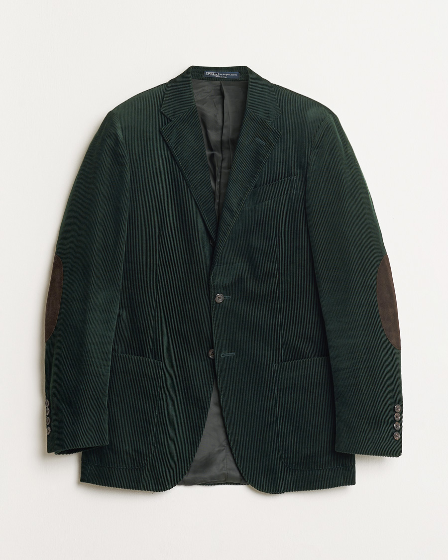 Uomini | Giacca da abito Pre-owned | Pre-owned | Polo Ralph Lauren Corduroy Green Blazer 48