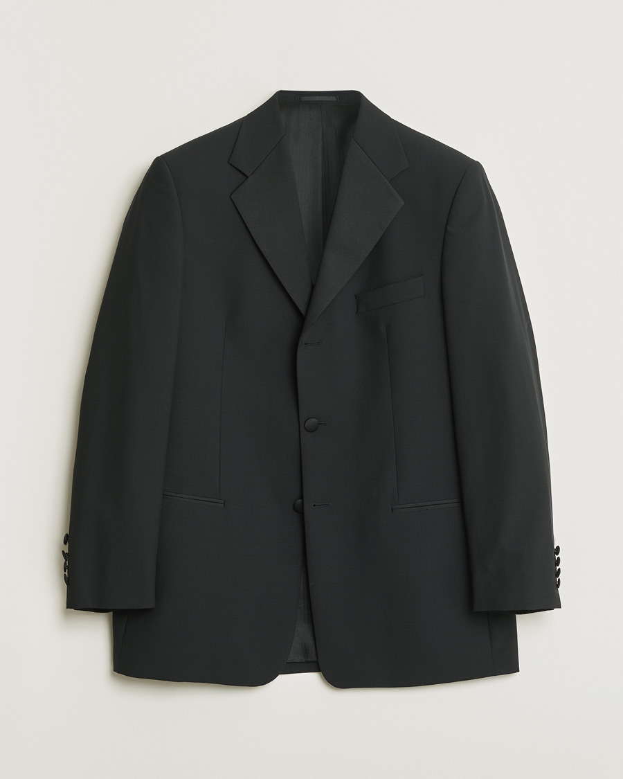 Uomini | Oscar Jacobson Vintage Tuxedo Blazer Black 50 | Pre-owned | Oscar Jacobson Vintage Tuxedo Blazer Black 50
