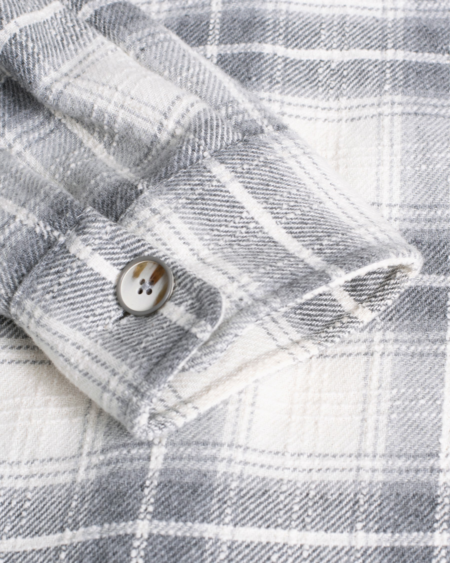 Uomini | Giacche | Pre-owned | NN07 Soren Checked Shirt Jacket Grey L