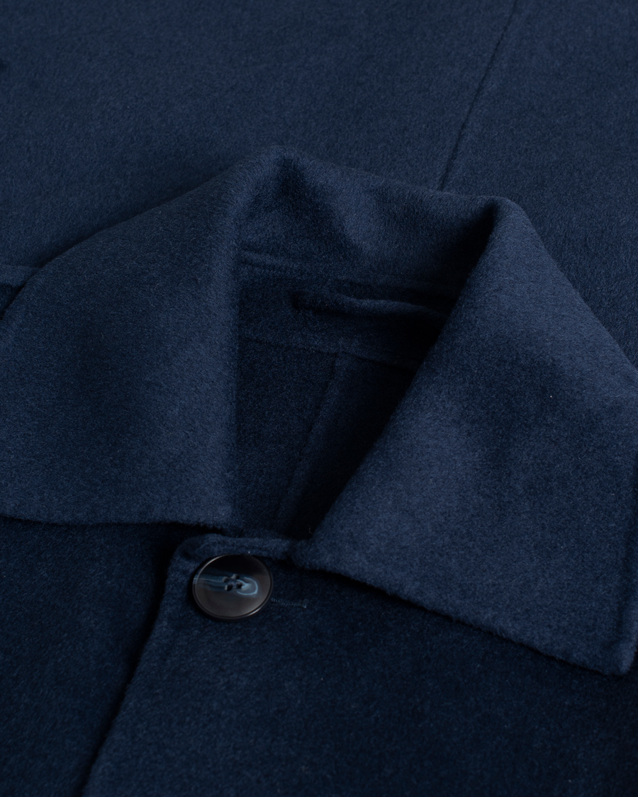 Uomini | Giacche | Pre-owned | NN07 Franco Wool Coat Navy Blue
