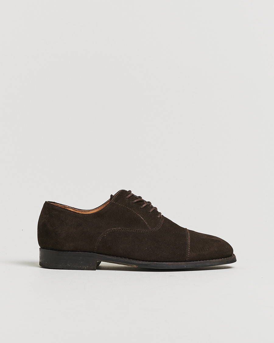 Uomini | Scarpe con cuciture Goodyear Pre-owned | Pre-owned | Myrqvist Äppelviken Oxford Dark Brown Suede UK6 - EU40