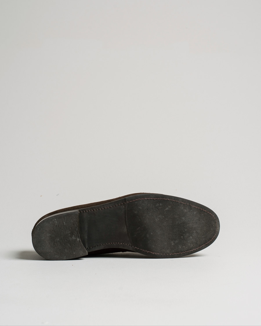 Uomini | Morjas Penny Loafer Dark Brown Suede UK9 - EU43 | Pre-owned | Morjas Penny Loafer Dark Brown Suede UK9 - EU43