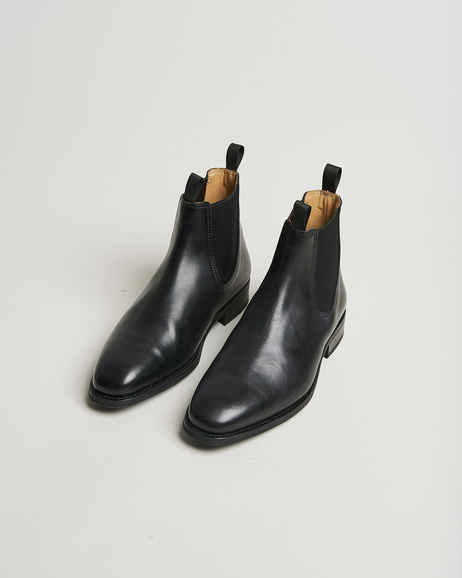 Uomini | Myrqvist Granhult Chelsea Boot Black Calf | Pre-owned | Myrqvist Granhult Chelsea Boot Black Calf