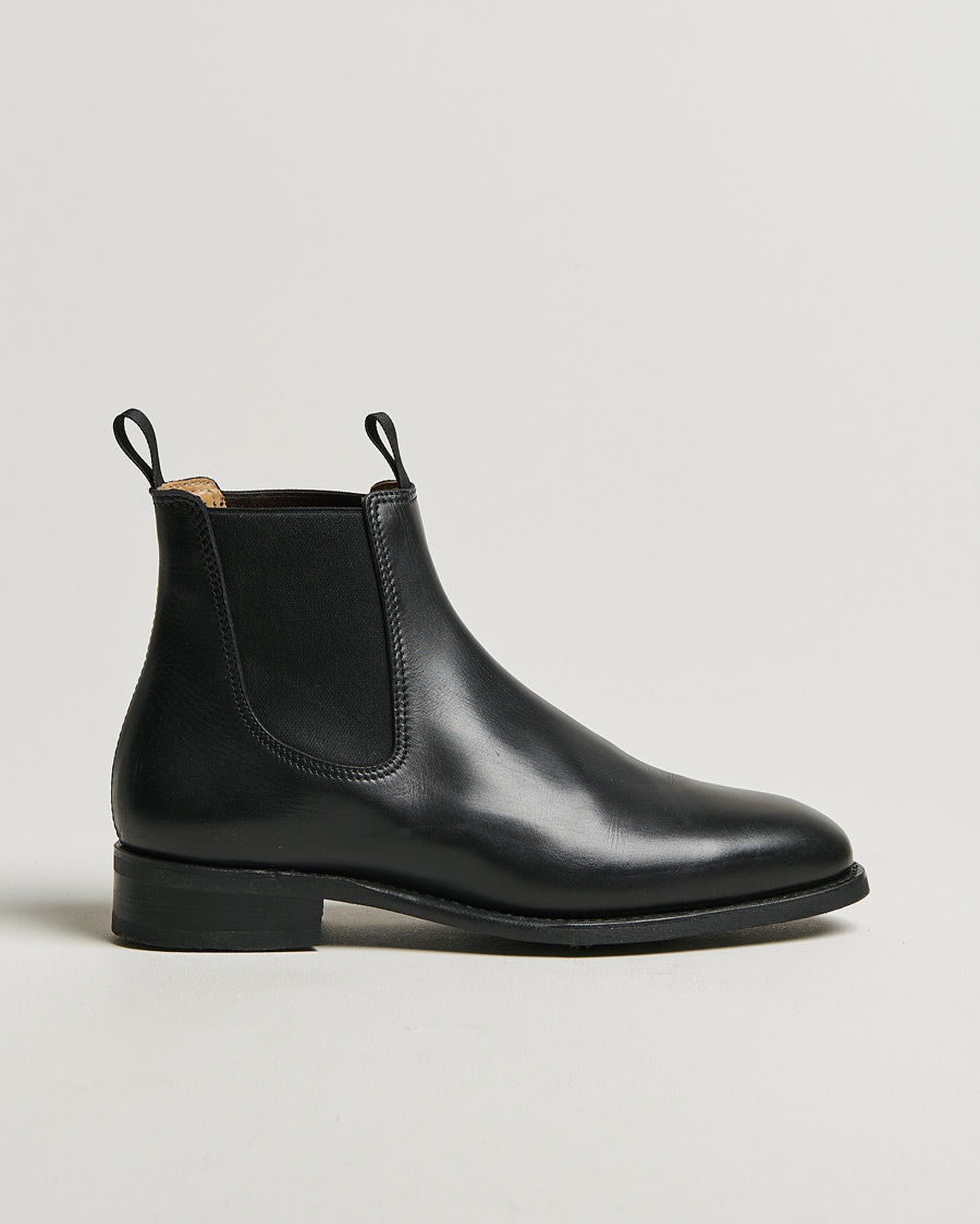 Uomini | Myrqvist Granhult Chelsea Boot Black Calf | Pre-owned | Myrqvist Granhult Chelsea Boot Black Calf
