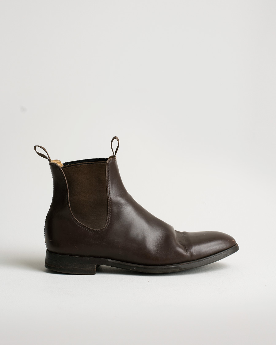 Uomini | Myrqvist Granhult Chelsea Boot Dark Brown Calf UK9,5 - EU43 | Pre-owned | Myrqvist Granhult Chelsea Boot Dark Brown Calf UK9,5 - EU43