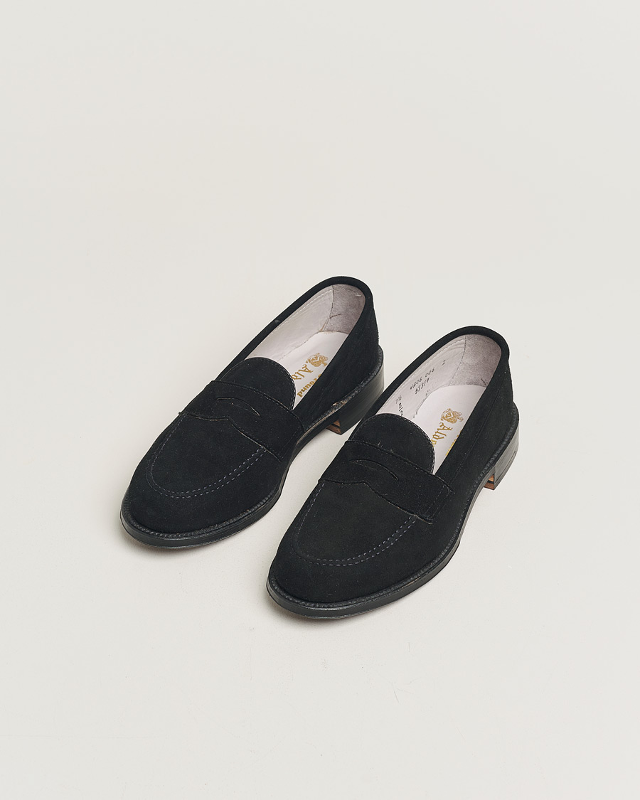Uomini | Alden 5737F Penny Loafer Black Suede US7,5 - EU41 | Pre-owned | Alden 5737F Penny Loafer Black Suede US7,5 - EU41