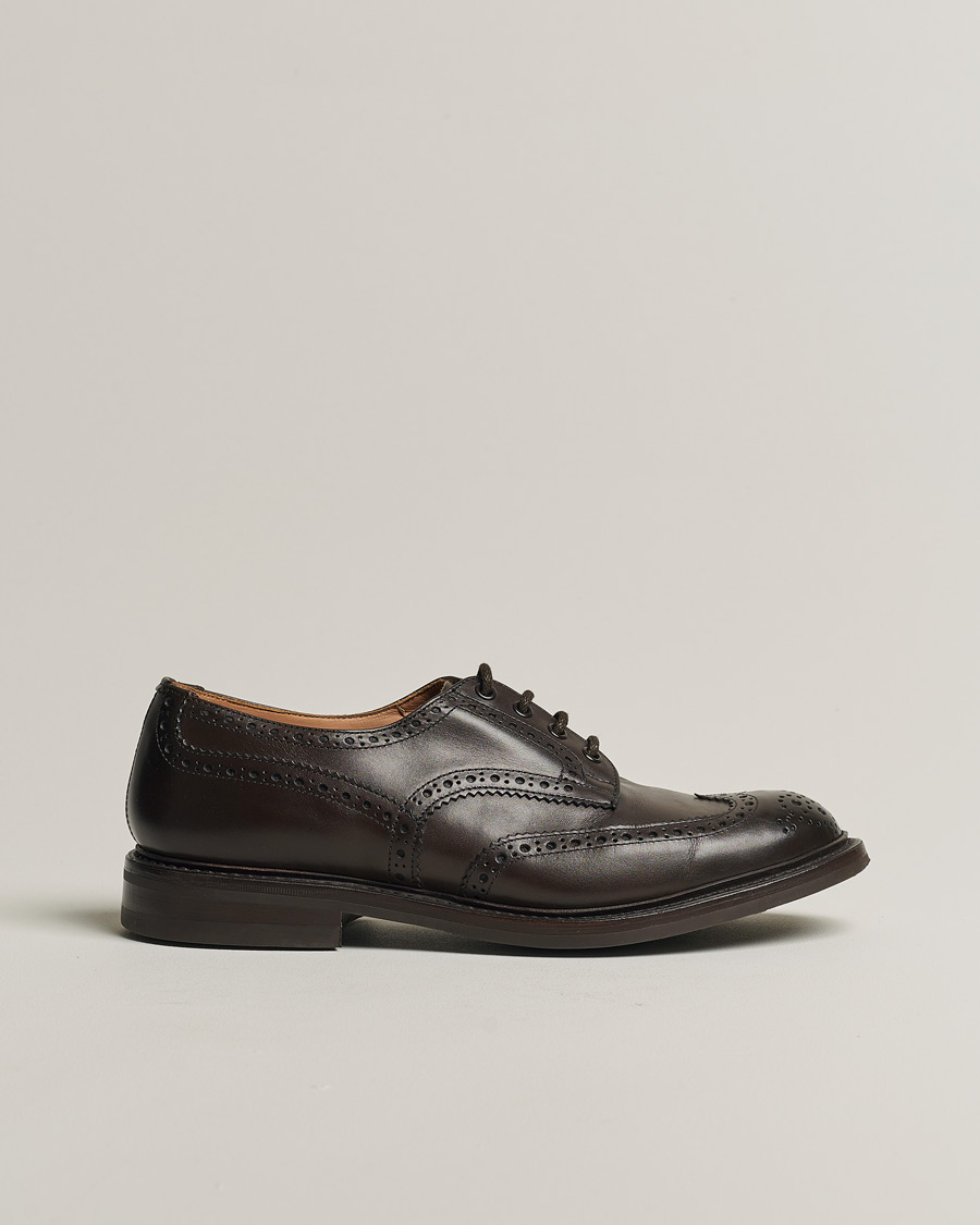 Uomini | Tricker's Bourton Country Brogues Espresso Calf | Pre-owned | Tricker's Bourton Country Brogues Espresso Calf