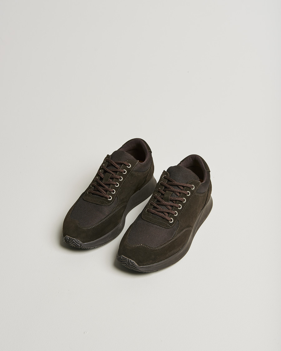 Uomini | Myrqvist Stensund Running Sneaker Brown Suede | Pre-owned | Myrqvist Stensund Running Sneaker Brown Suede