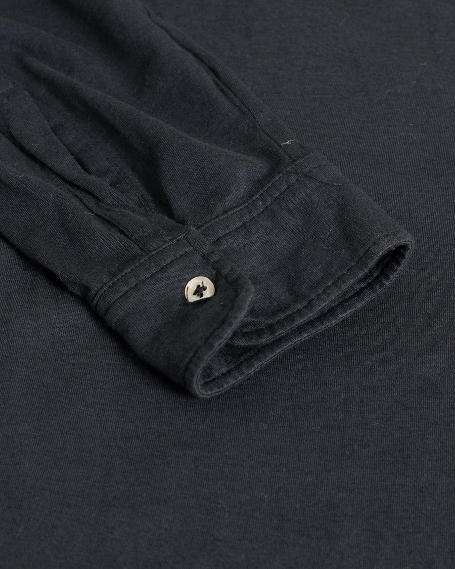 Uomini | Maglieria | Pre-owned | Massimo Alba Long Sleeve Polo Washed Black S