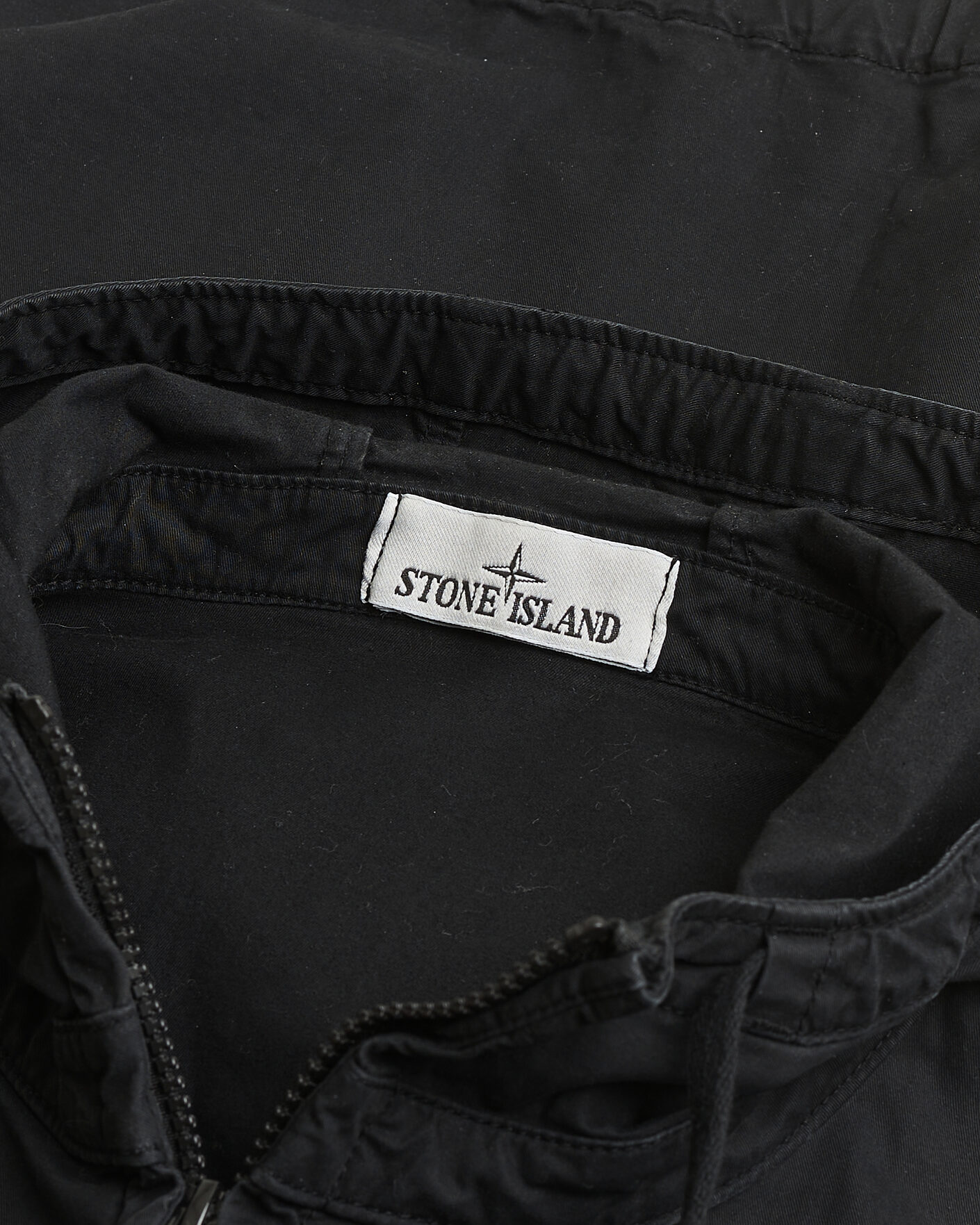 Uomini | Giacche Pre-owned | Pre-owned | Stone Island Supima Cotton Hooded Jacket Black XL