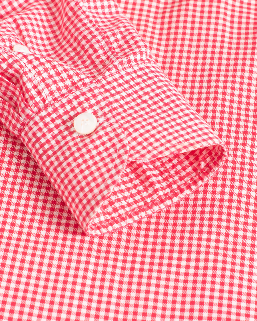 Uomini | Camicie | Pre-owned | Alessandro Gherardi Slim Checked Dress Shirt Red 39 - M