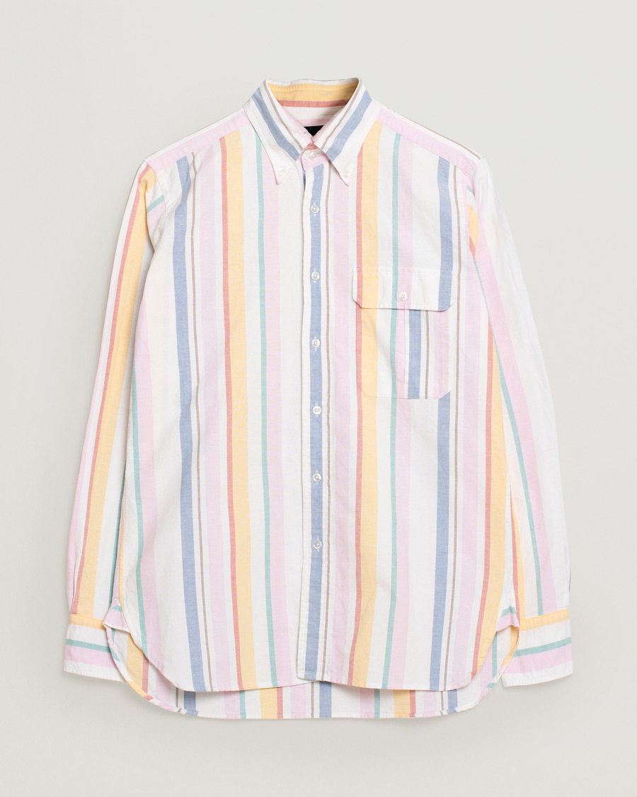 Uomini | Camicie | Pre-owned | Drake's Multi Stripe Oxford Shirt Multi