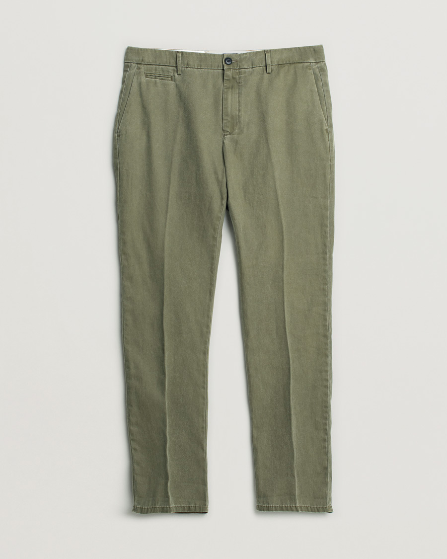 Uomini | Pantaloni Pre-owned | Pre-owned | Dondup Joe Cotton Chinos Olive Green