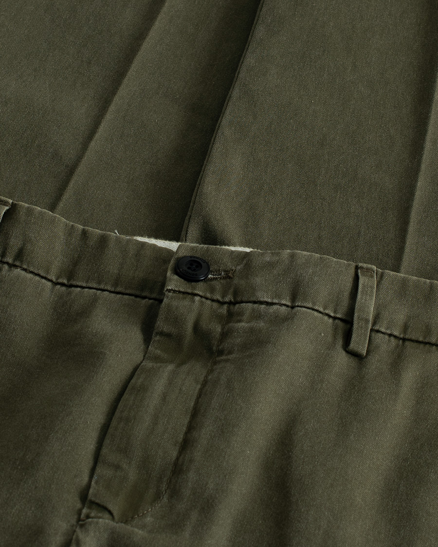 Uomini | Pantaloni Pre-owned | Pre-owned | Dondup Joe Cotton Chinos Olive Green