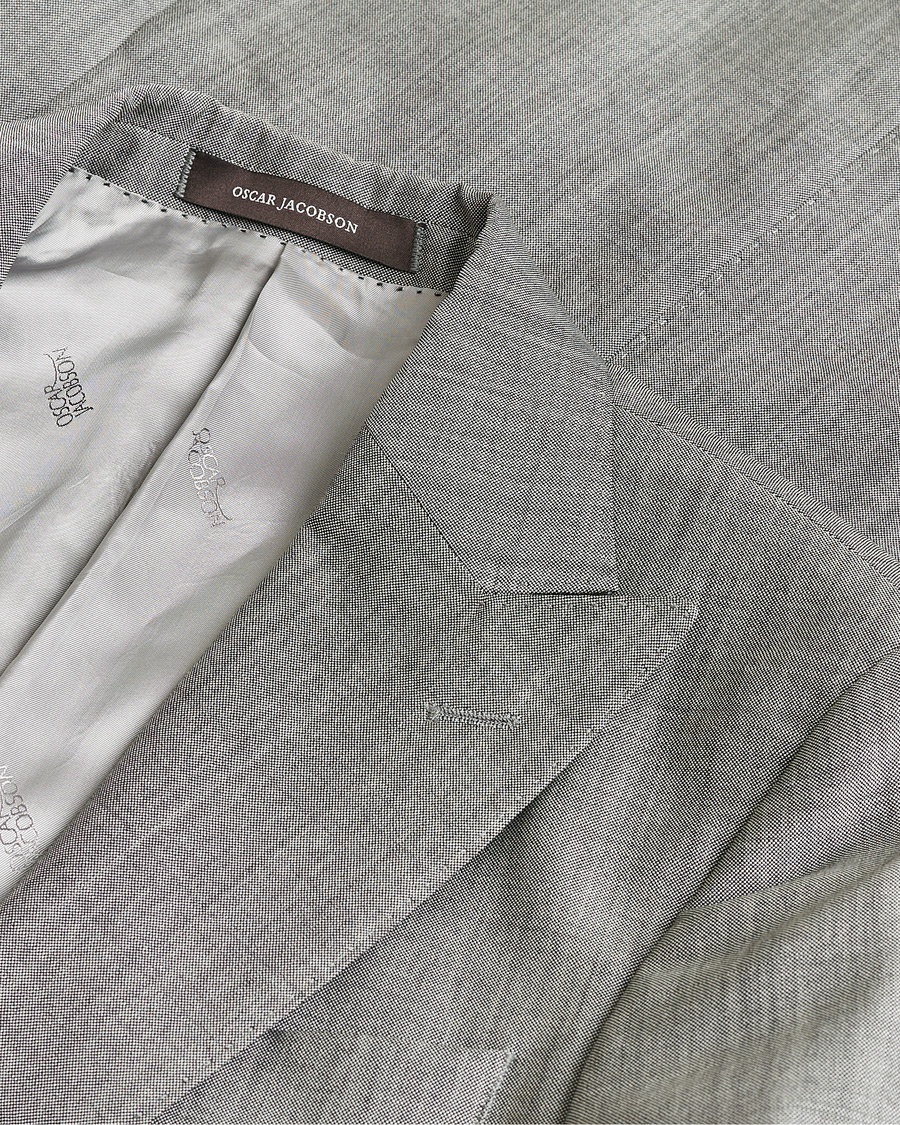 Uomini | Oscar Jacobson Elmer Suit Grey Melange 48 | Pre-owned | Oscar Jacobson Elmer Suit Grey Melange 48