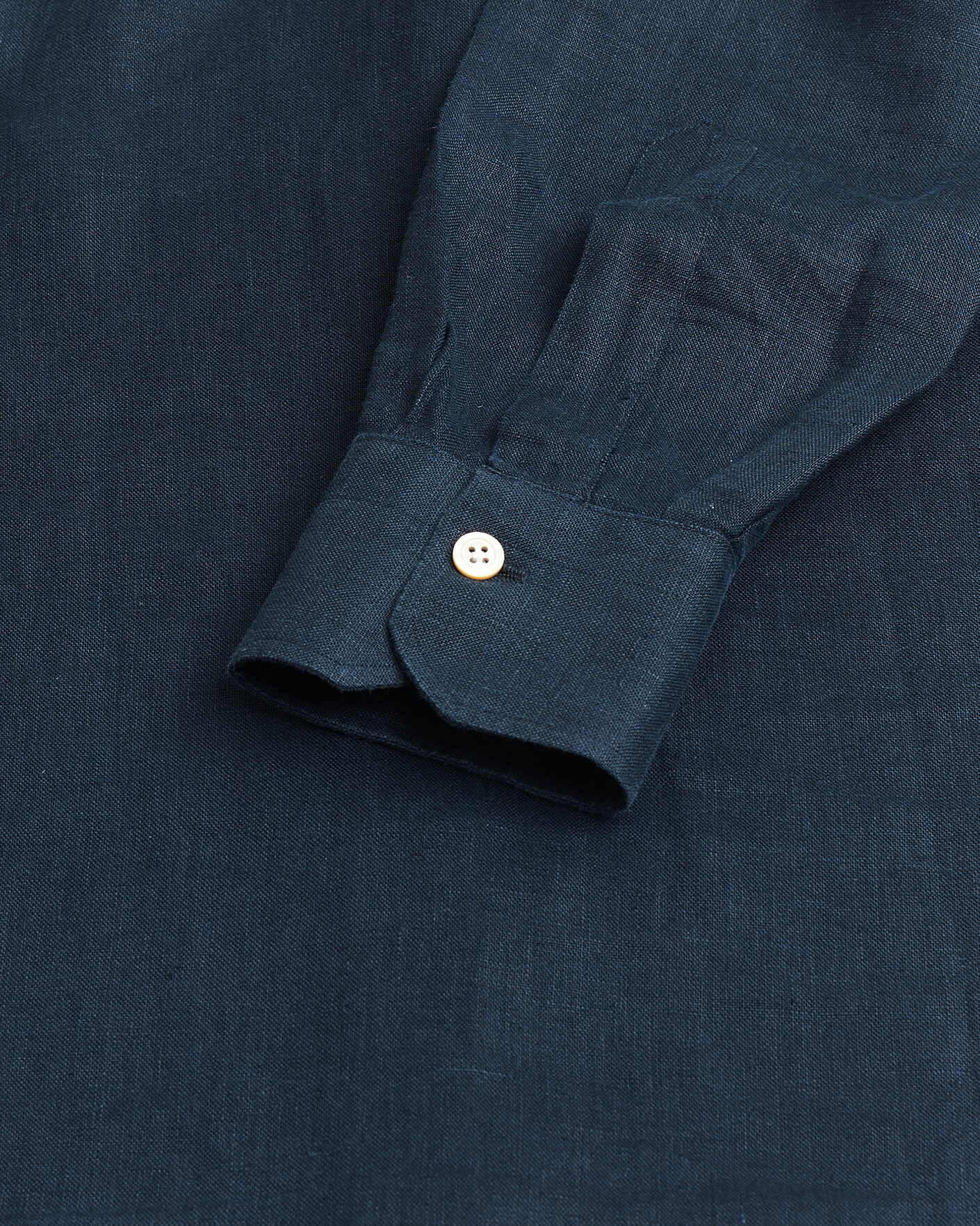 Uomini | Camicie Pre-owned | Pre-owned | Kiton Linen Sport Shirt Navy 38 - S