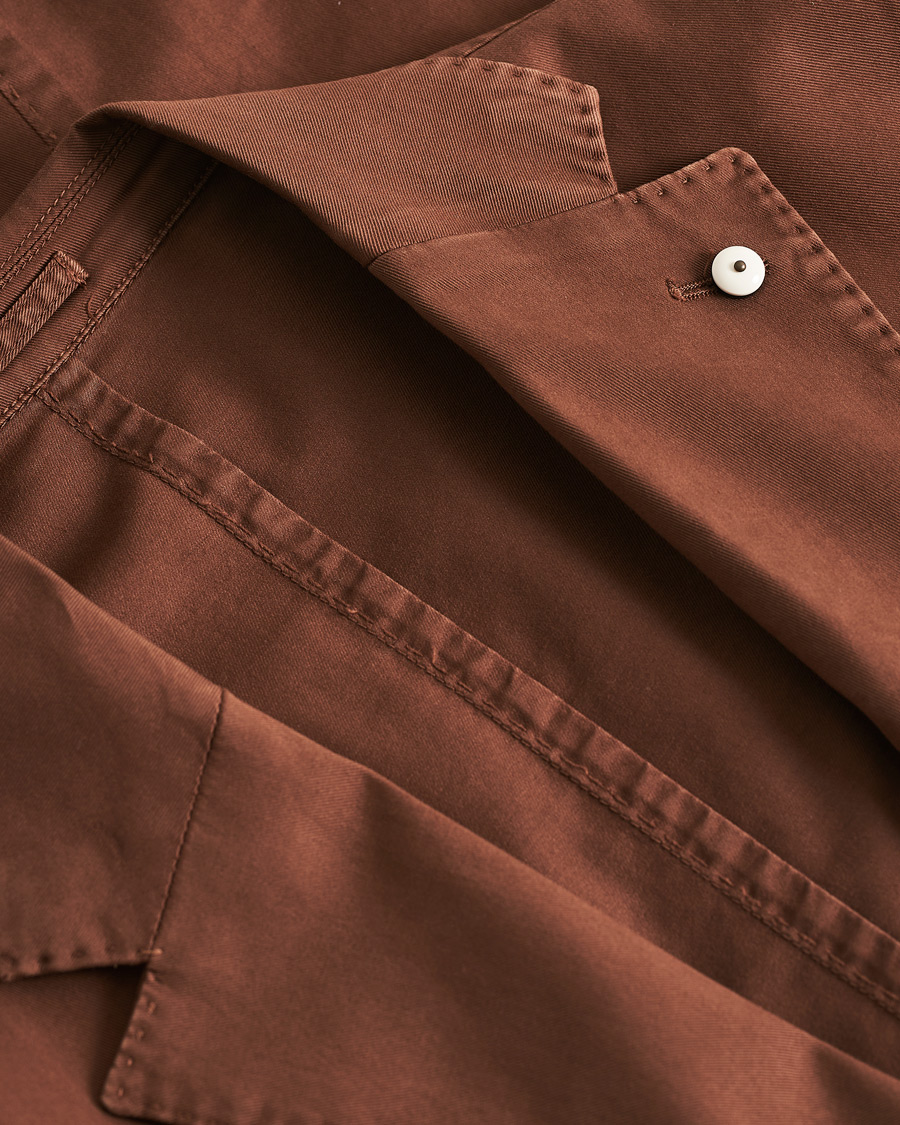 Uomini | Blazers | Pre-owned | L.B.M. 1911 Jack Regular Fit Cotton Stretch Blazer Brown