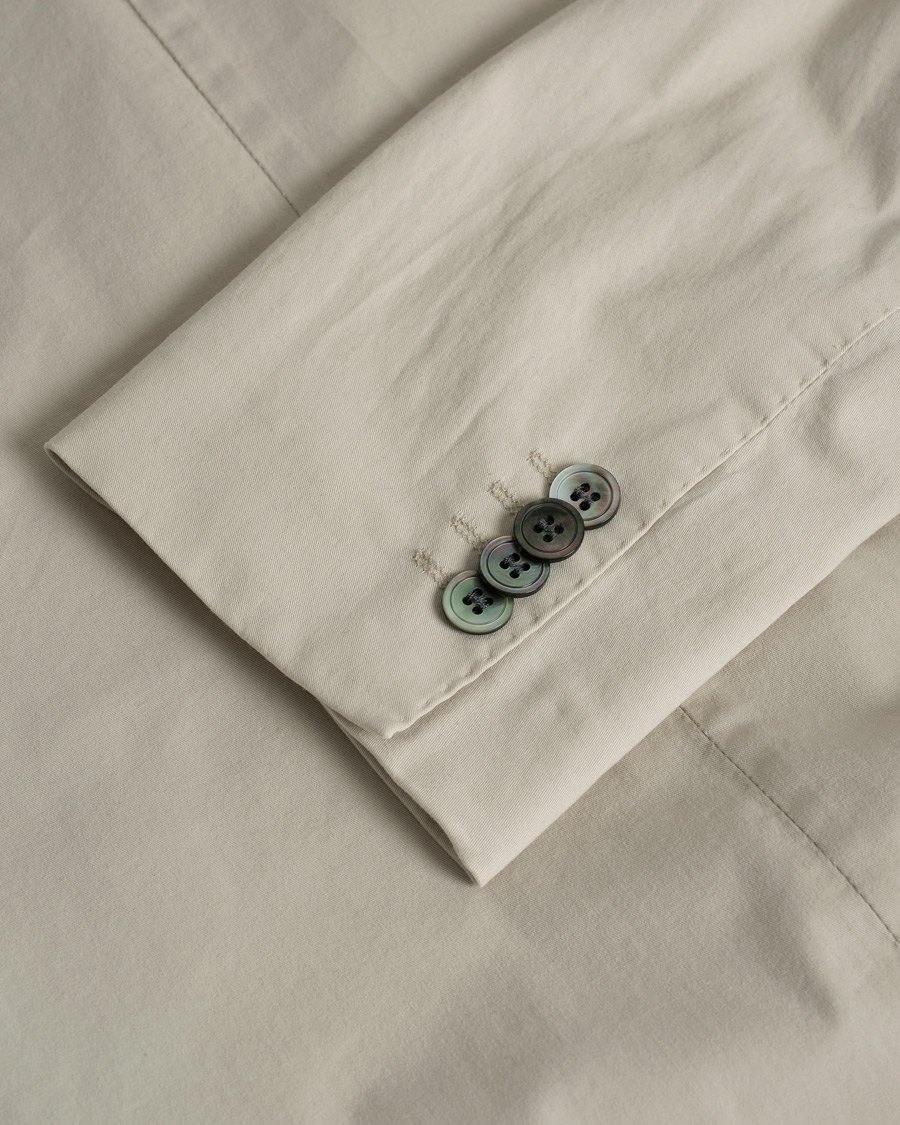 Uomini | Oscar Jacobson Ferry Cotton Patch Pocket Blazer Beige 50 | Pre-owned | Oscar Jacobson Ferry Cotton Patch Pocket Blazer Beige 50